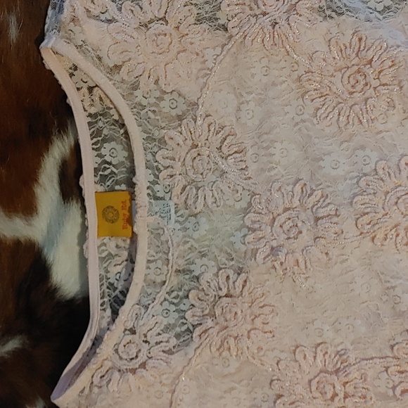 3/$60 Ruby Rd. Pink Lace Poncho/Top  Sz L - Picture 2 of 6